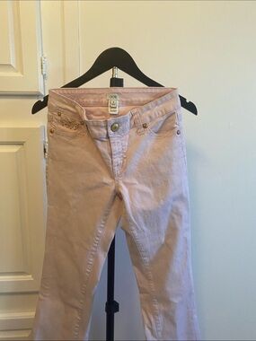 Cache Light Pink Boot Cut Jeans
